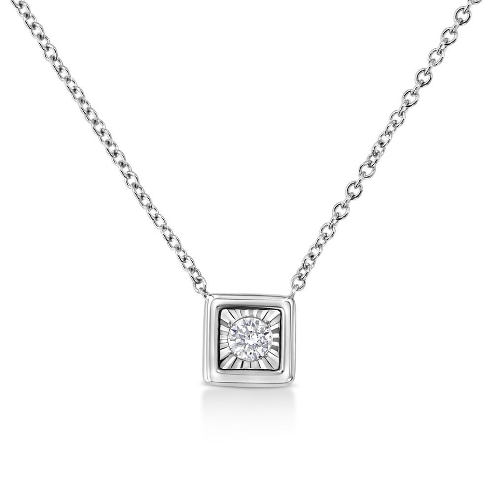 10K White Gold 1/10 Cttw Miracle Set